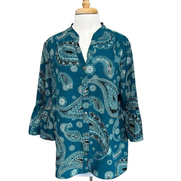 CATO~RUBY RD Size Large Lot of 6 Career Blouses Women’s Tops Boho Fall - Picture 4 of 13